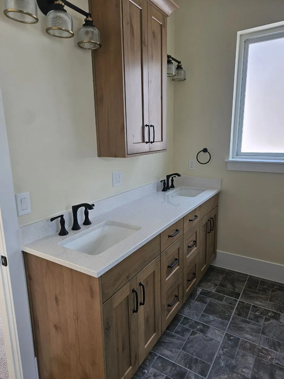 Double-vanity bathroom