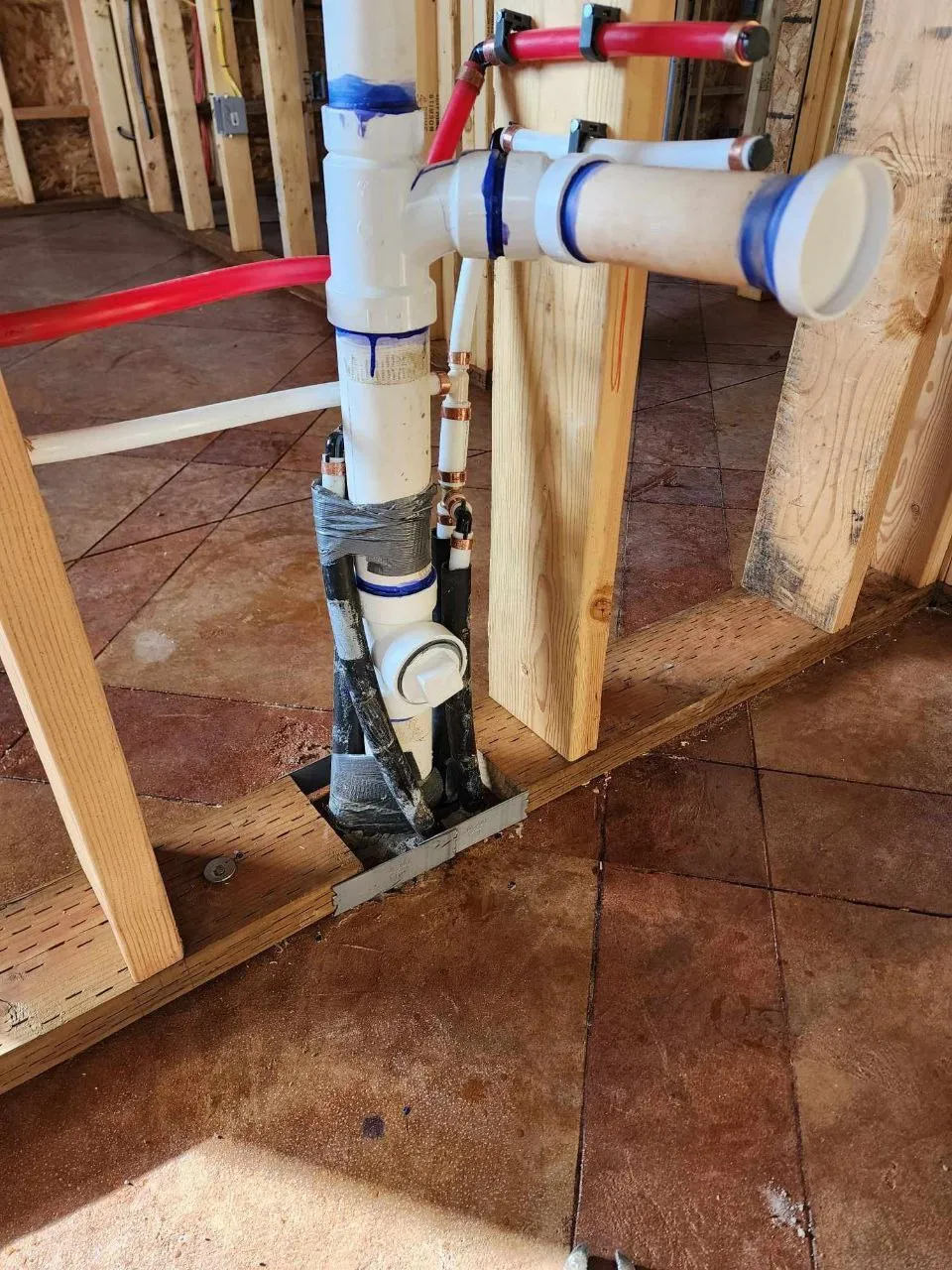 New-construction rough-in