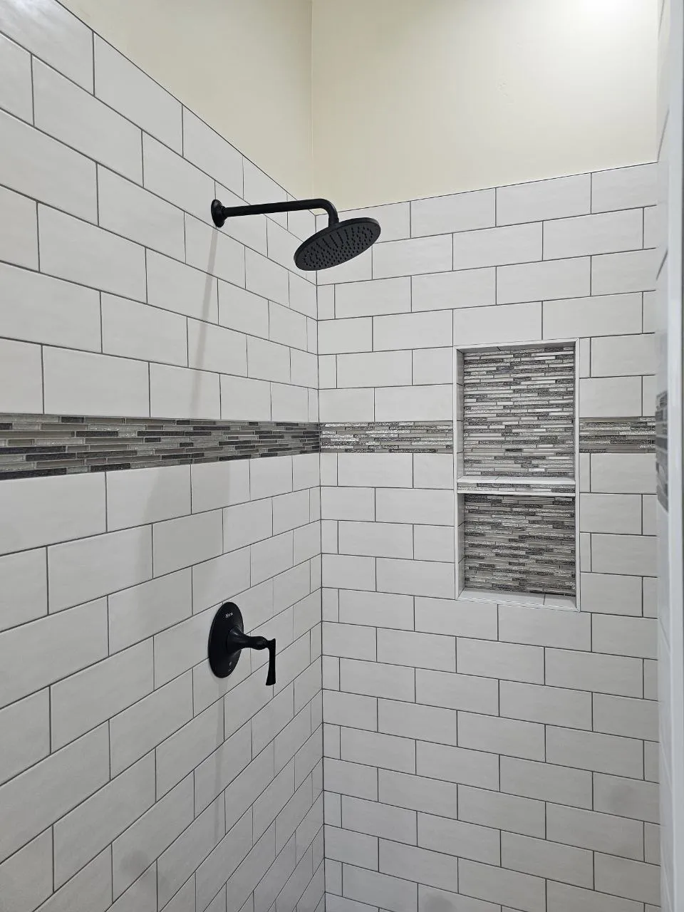 Custom tile shower
