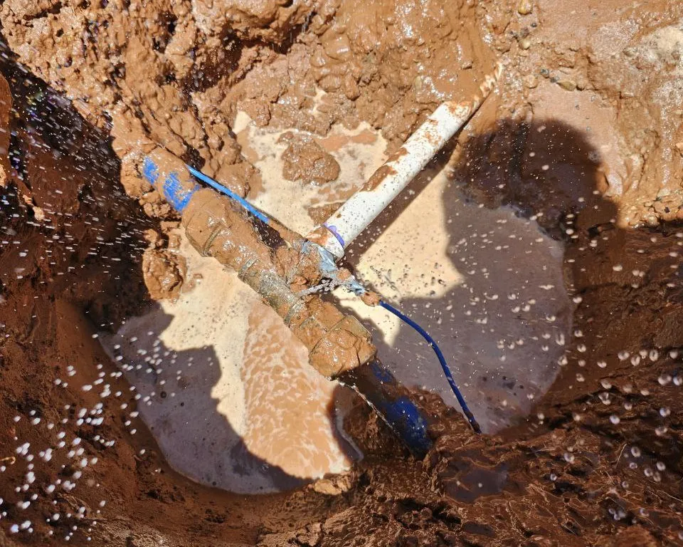real photo · leak detection equipment in use